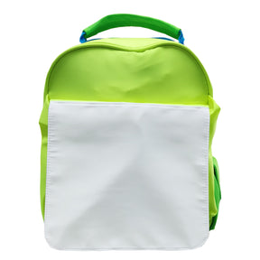 Bags - Neon Backpacks with Flap - Green and Blue Hi Vis - 33cm x 31cm x 8cm - Longforte Trading Ltd