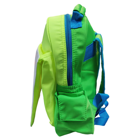FULL CARTON - 20 x Neon Backpacks with Flap - Green and Blue Hi Vis - 33cm x 31cm x 8cm