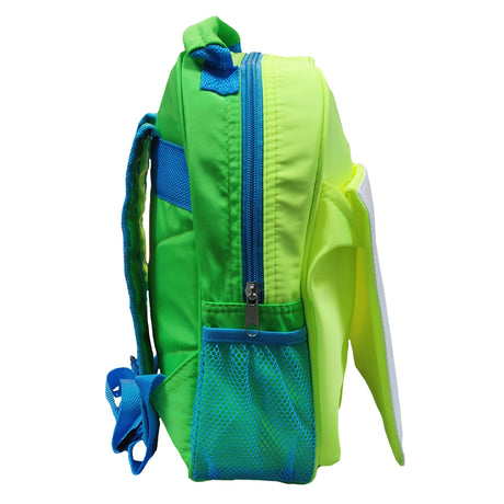 Bags - Neon Backpacks with Flap - Green and Blue Hi Vis - 33cm x 31cm x 8cm - Longforte Trading Ltd