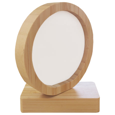Cadre Photo - Bambou/ MDF - Cadre Magnétique Tournant - Cercle