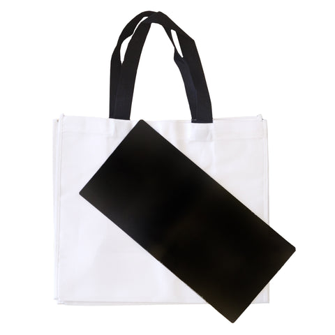 Bags - Shopping / Beach Bag with Black Handles - 35cm x 41cm