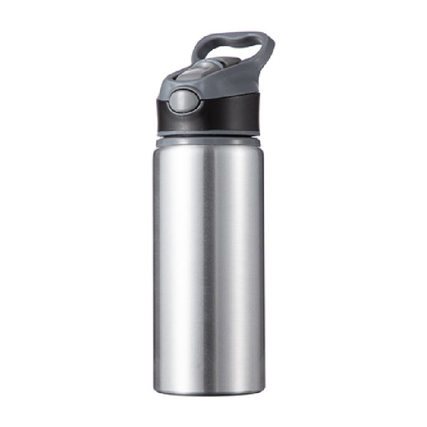 FULL CARTON (50 PIECES) - Water Bottles - EXPLORER - 650ml - SILVER/ BLACK