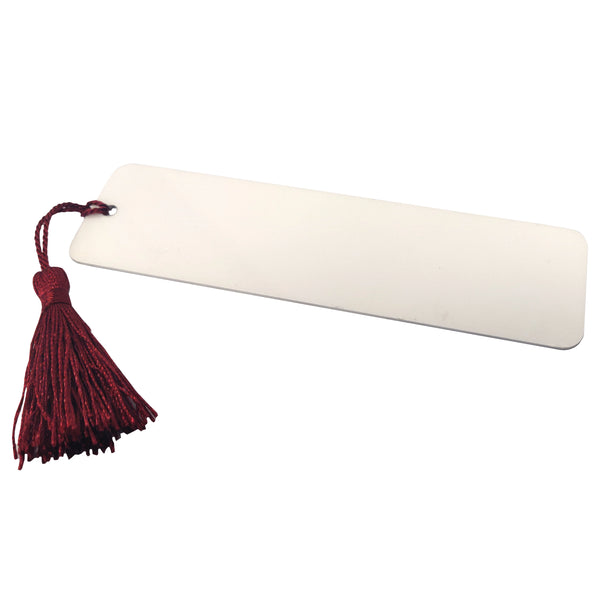 Bookmarks - 10 x 1.15mm Thick Aluminium Bookmarks with Red Tassel - Longforte Trading Ltd