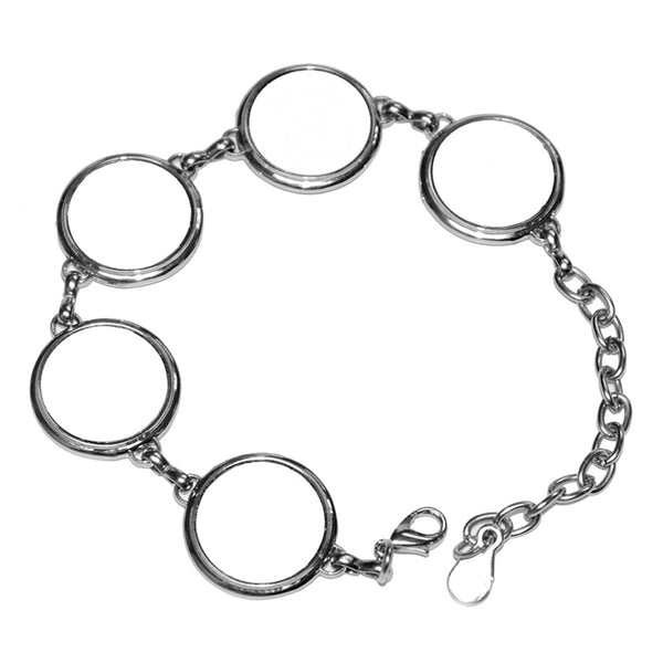 Jewellery - Bracelet - Round Links Bracelet with Inserts