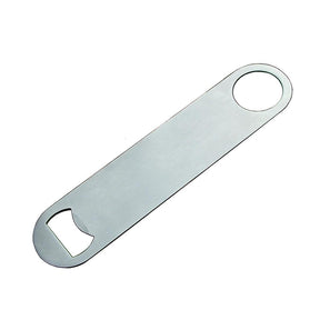 Bottle Opener - Pack of 10 x SILVER Bar Blades - 17cm x 3.9cm - Longforte Trading Ltd