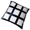 Cushion Cover - 9 Printable Panels - Black - 40 x 40cm