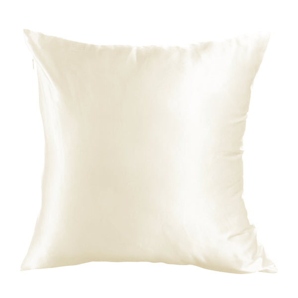 Cushion Cover - CREAM Satin Finish - 40cm x 40cm - Square - Longforte Trading Ltd