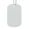 Dog Tag - WHITE - Stainless Steel - Double Sided - Longforte Trading Ltd