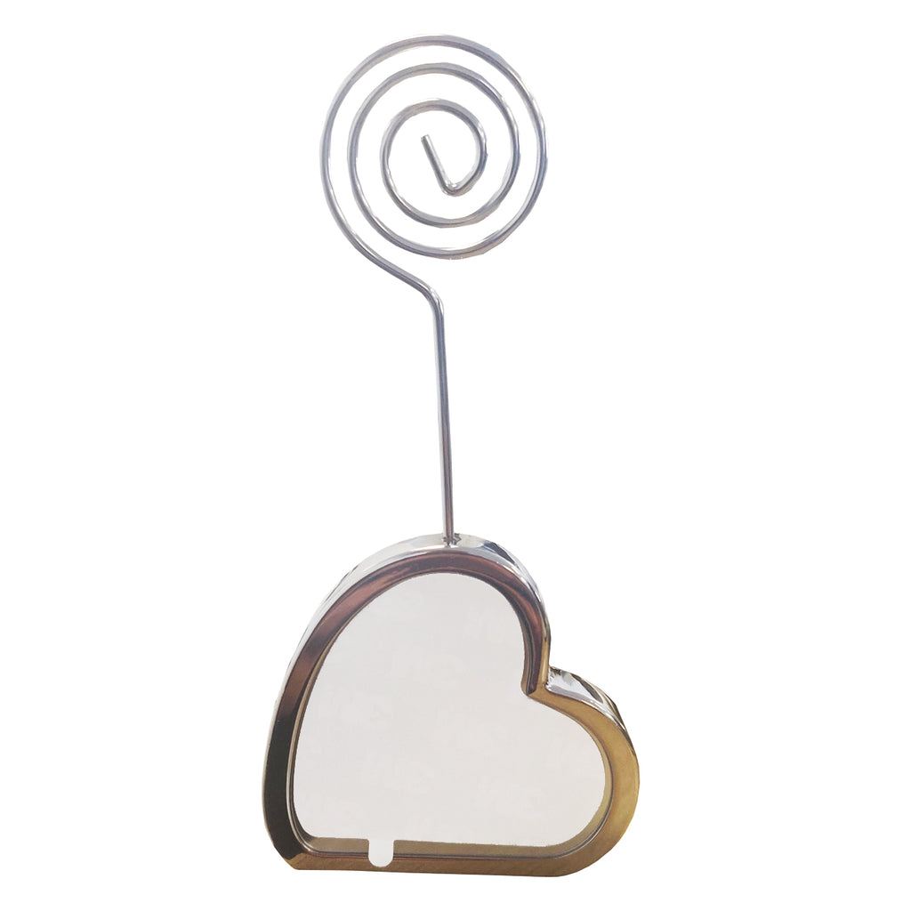 Desktop Stand/ Placeholder with Metal Insert - Heart