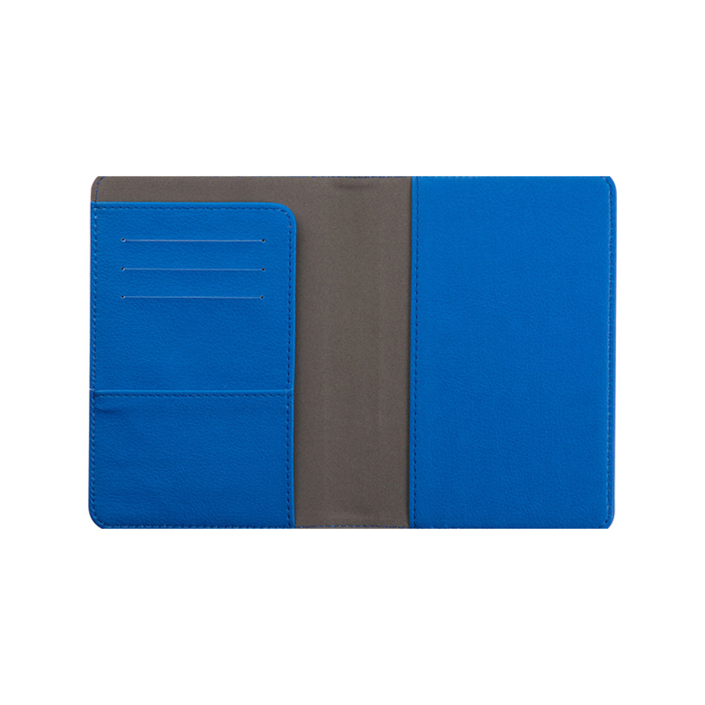 Engravables - PU LEATHER - Passport Holder - 9cm x 13cm - Dark Blue - Longforte Trading Ltd