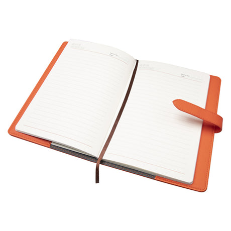 Engravables - PU LEATHER - A5 Notebook - Orange - Longforte Trading Ltd