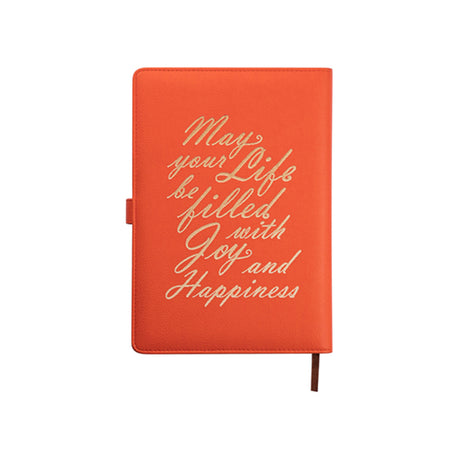Engravables - PU LEATHER - A5 Notebook - Orange - Longforte Trading Ltd