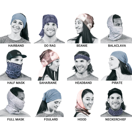 Apparel - Multi Functional Face Scarf - Plain White - Longforte Trading Ltd