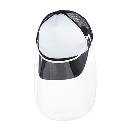Apparel - Cap with Face Shield - ADULT - Black - Longforte Trading Ltd