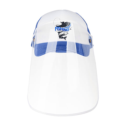 Apparel - Cap with Face Shield - ADULT - Blue