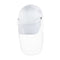 Apparel - Cap with Face Shield - ADULT - Full White - Longforte Trading Ltd