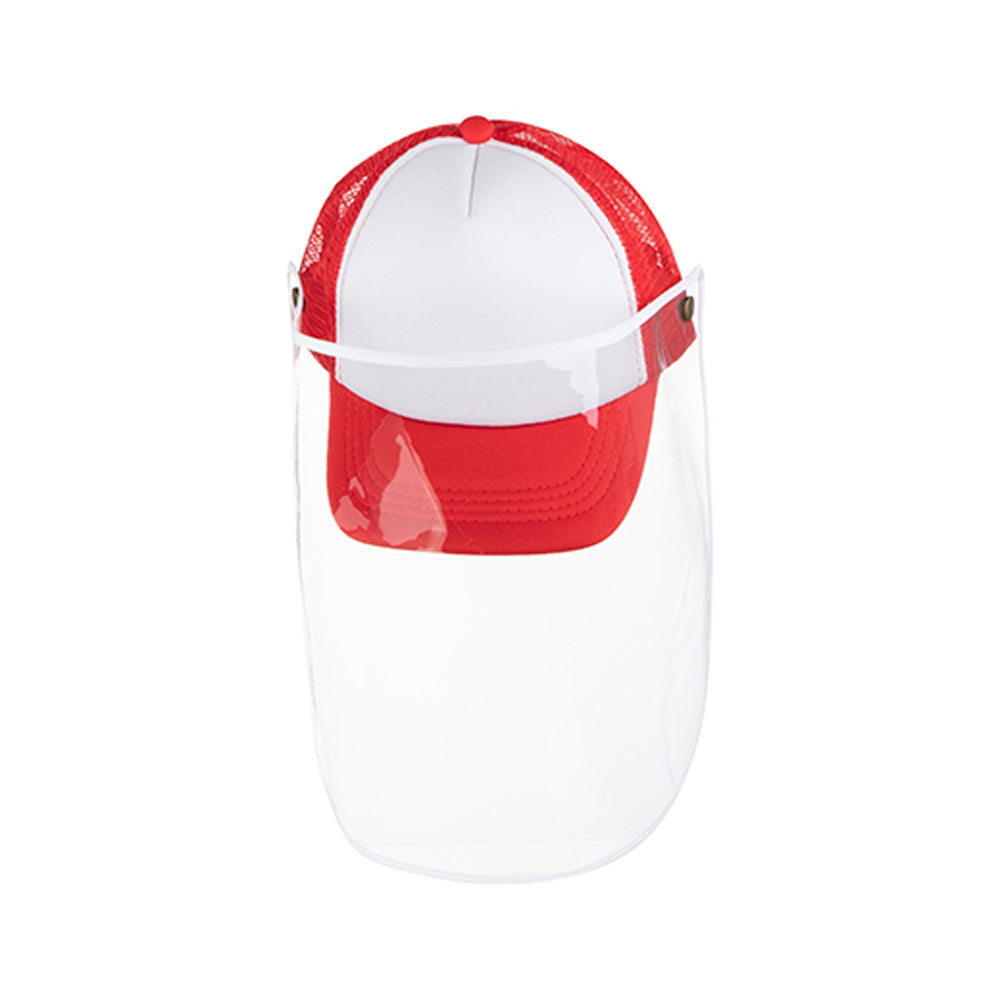 Bekleidung - Cap mit Gesichtsschutz - KINDER - Rot