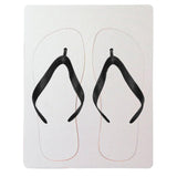 Flip Flops - Adult Size - Black Straps - Large - Longforte Trading Ltd