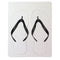 Flip Flops - Adult Size - Black Straps - Medium - Longforte Trading Ltd