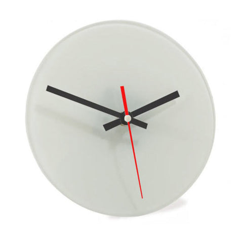 CARTON COMPLET - 24 x Horloge Murale en Verre - Ronde - 20cm 