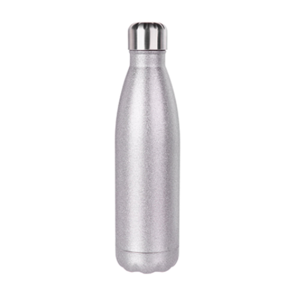 Water Bottles - ENGRAVABLE -  GLITTER - Bowling - 500ml - SILVER