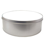 Silver Sublimation Metal Tin, Round, 15cm x 5cm