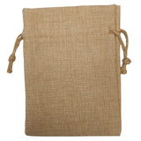 Bags - BURLAP - DOUBLE DRAWSTRING - 9cm x 14cm - Longforte Trading Ltd