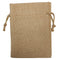 FULL CARTON - 100 x BURLAP Bags - DOUBLE DRAWSTRING - 9cm x 14cm