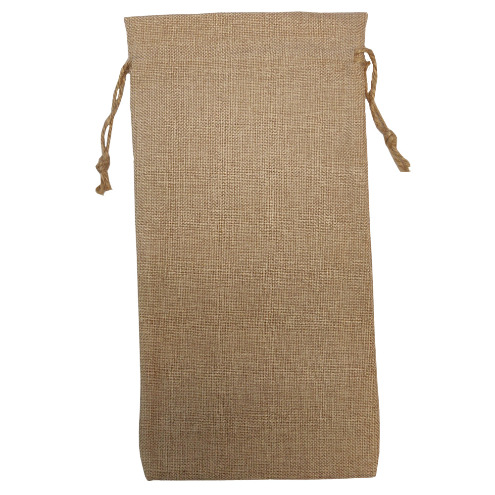 Bags - BURLAP - WINE BOTTLE BAG - 17cm x 34cm