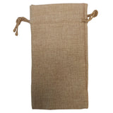 Bags - BURLAP - DOUBLE DRAWSTRING - 12cm x 21cm - Longforte Trading Ltd