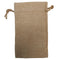 FULL CARTON - 100 x BURLAP Bags - DOUBLE DRAWSTRING - 12cm x 17cm