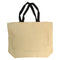 Bags - BURLAP -Shopping Bag with Black Handles - 38cm x 48cm