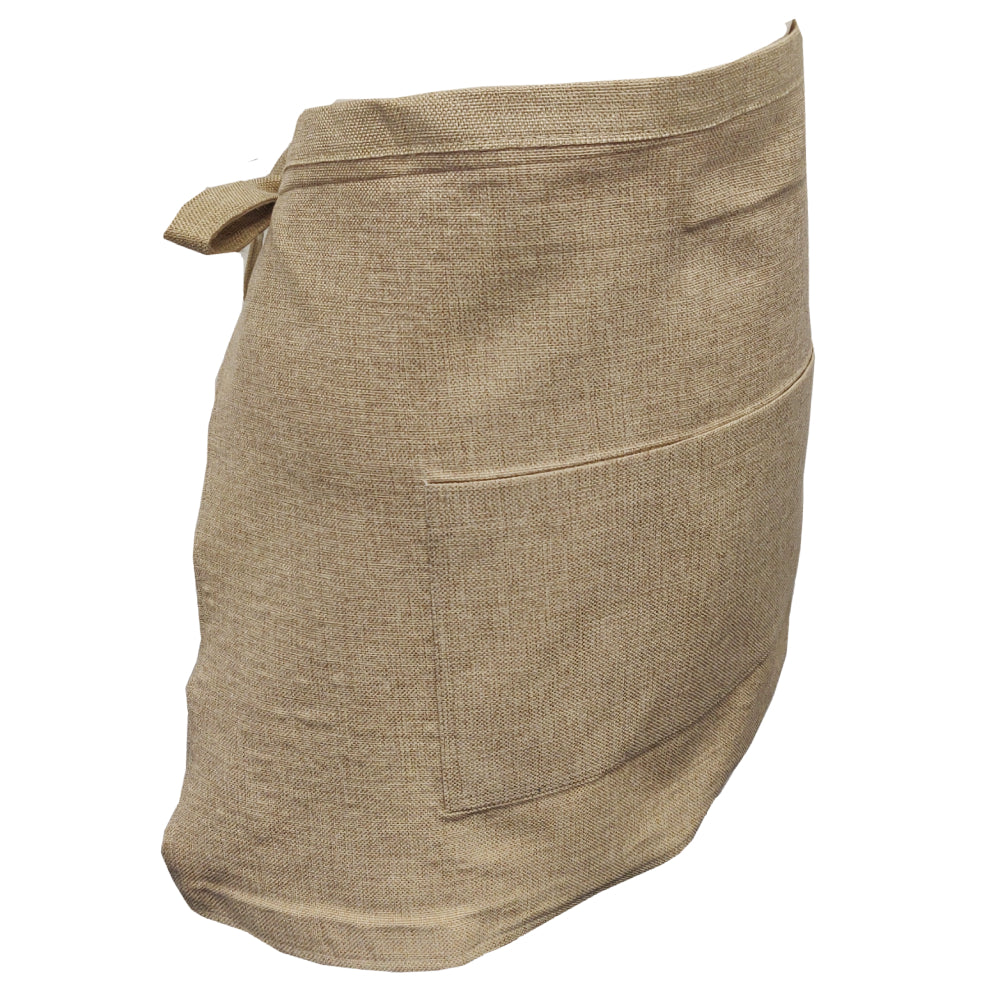Apron - Faux Burlap Bistro Apron with Pocket - 44cm x 70 - Longforte Trading Ltd