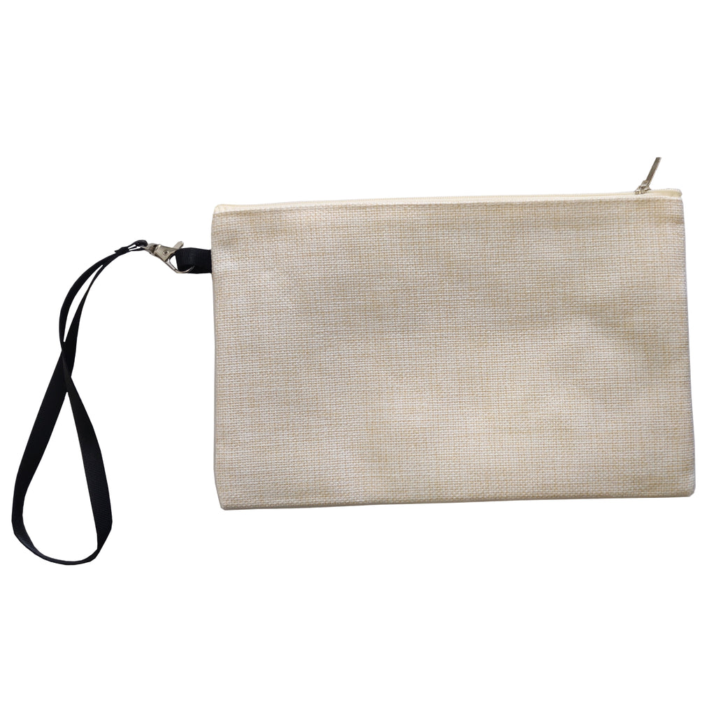 Bags & Wallets - Make Up Bag WITH STRAP - Linen - 15cm x 24cm