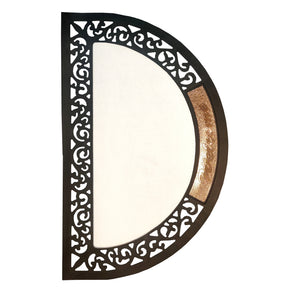 Heavy Duty Welcome Door Mat - Semi-Circle - 50cm x 80cm with Removable Insert - Longforte Trading Ltd