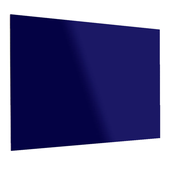 LASER ENGRAVABLE - 0.45mm Aluminium Sheets - Gloss Dark Blue/ Silver - 30.5cm x 61cm - Pack of 5
