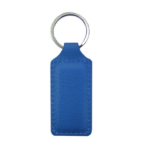 Engravables - PU LEATHER - Keyring - RECTANGLE - 2.6cm x 6cm - Navy - Longforte Trading Ltd