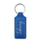 Engravables – PU-LEDER – Schlüsselanhänger – RECHTECK – 2,6 cm x 6 cm – Marineblau