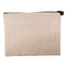 FULL CARTON - 50 x Zip Up Bags - Linen - 21.5cm x 16cm