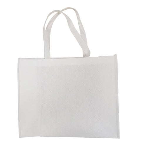 FULL CARTON - 120 x Shopping Bags with Gusset - Fibre Paper - 43cm x 37cm - Short Handles
