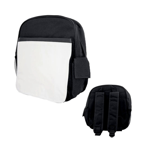 Bags - Backpacks - Large School Bag with Panel - Black -  33cm x 31cm x 8cm
