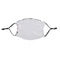Face Coverings - Silver/ White Sequin Mask - Black Straps - ADULT Size with 2 x PM2.5 Filters - Longforte Trading Ltd