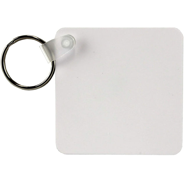 Key Slip Square MDF Sublimation Square Keyring - Pack of 10