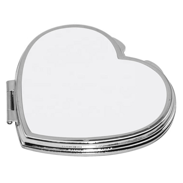Sublimate Beauty Mini Mirrors: Aluminum Heart, Round & Square Shapes For  Thermal Cosmetic Transfer From Home_office, $1.31