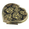 10 x Compact Mirror - Deluxe Classic Gold - Heart