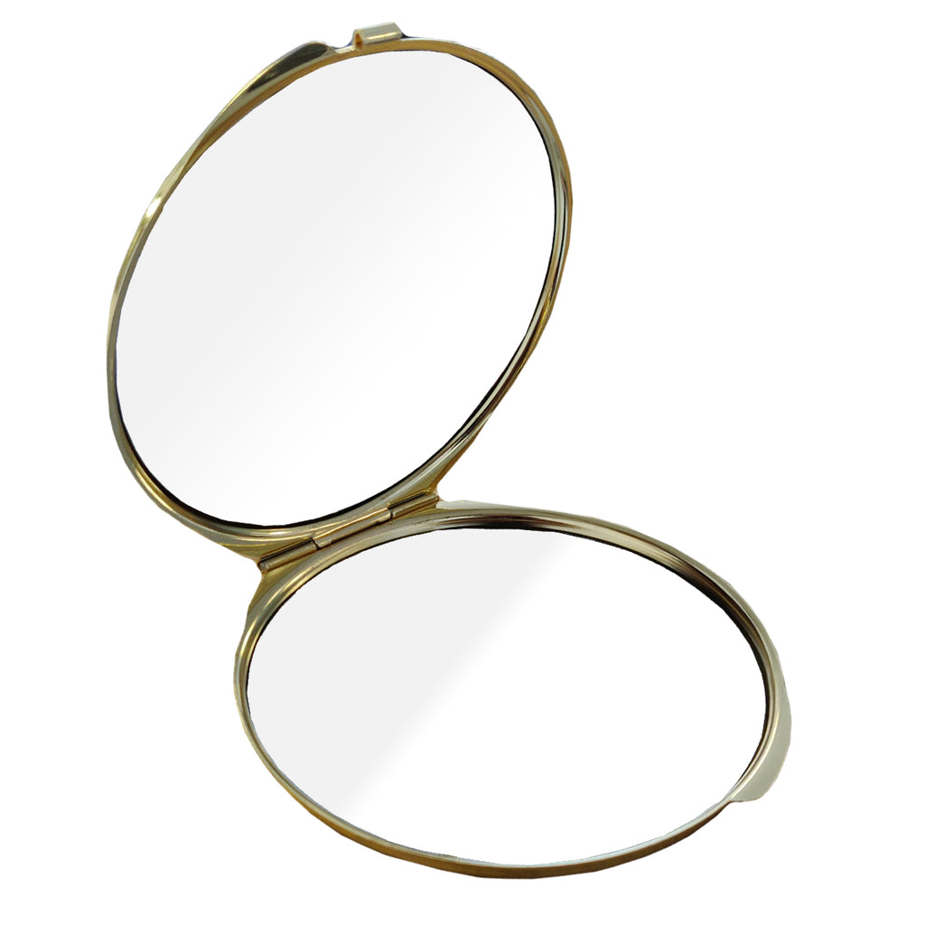 10 x Miroir Compact - Deluxe Classic Gold - Grand Rond