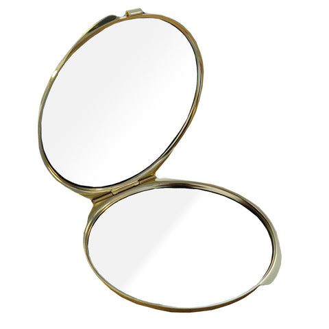 10 x Compact Mirror - Deluxe Classic Gold - Large Round