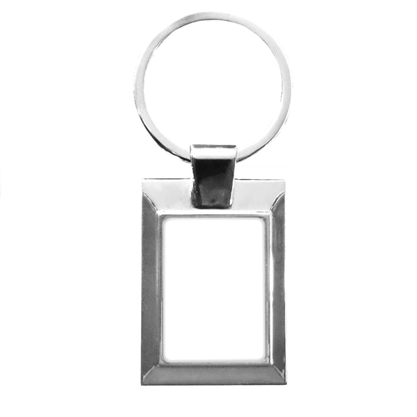 Schlüsselanhänger – 10 x Sublimations-Schlüsselanhänger aus Metall – rechteckig