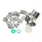 100 Stück Blanko-Komponenten zur Herstellung von Buttons (25 mm) mit Magnet