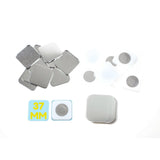 37mm x 37mm Square Badge Making Components with Magnet, pack of 100
